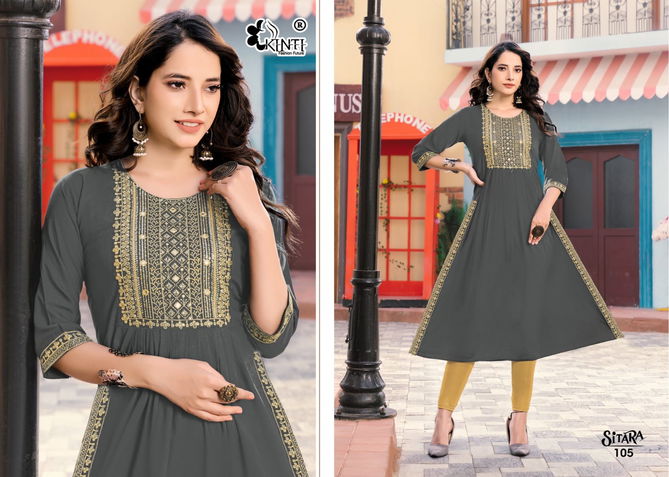 Kinti Sitara Nayra Cut Wholesale Designer Kurtis Catalog